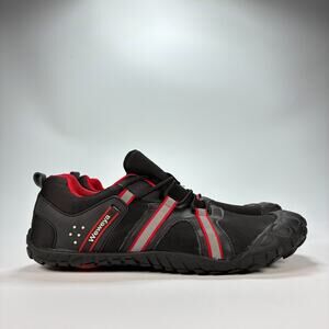 Weweya Barefoot Black Red Minimalist Running Shoes Training Men Sz 10.5 US 43 EU